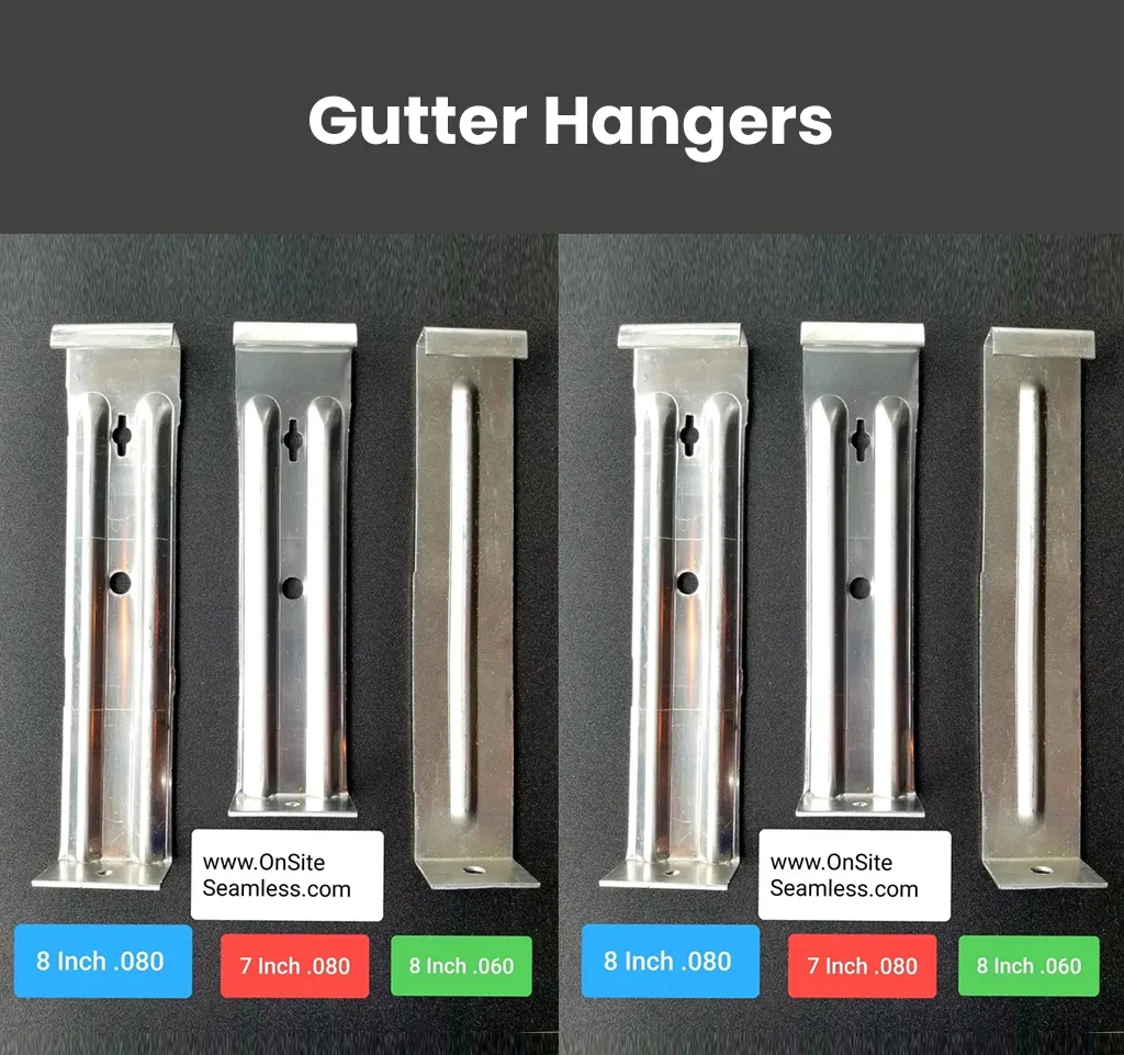 8 inch rain gutter hangers